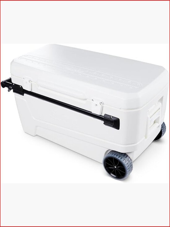 Other - 110 Qt Wheeled Cooler with Telescoping Handle, Holds 168 Cans
